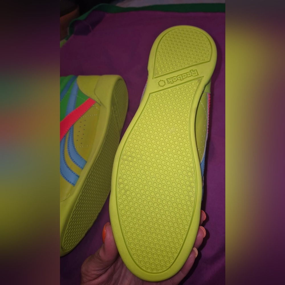 Reebok Colorful High-Top Sneakers Size 6w - Picture 5 of 6
